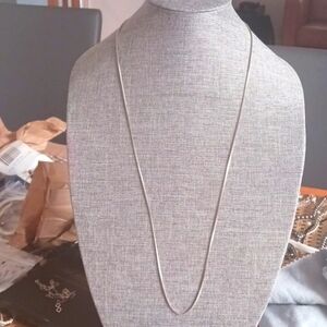 Lia Sophia Silvertone Box Chain - Pre-loved (34"-37")